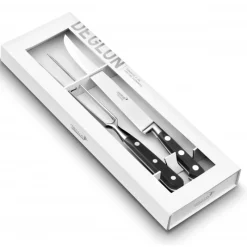 DEGLON Fourchette À Viande|Coffret Découpe Viande Couteau à Découper 22 cm et Fourchette Diapason 17 cm Cuisine Idéale Sabatier Déglon