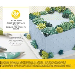 WILTON Poches À Douille Pâtissières|Douilles Pâtisserie|Coffret Deluxe Douilles Pâtissières (x22)