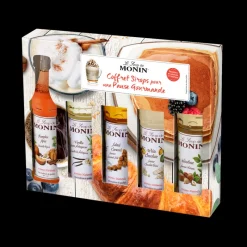 MONIN Jus, Sirops|Coffret Dégustation Sirops pour Pause Gourmande 5 x 5 cl
