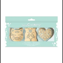SCRAPCOOKING Emporte Pièce - Découpoir Pâtisserie|Coffret Kit Biscuit 3 Pièces Classique
