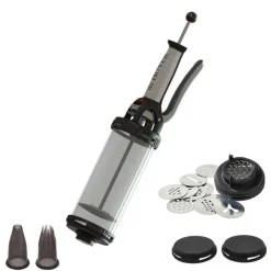 DE BUYER Ustensiles Pâtisserie|Coffret Le Tube Piston à Pâtisserie + Douilles et Kit Sablé