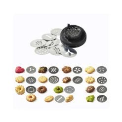 DE BUYER Ustensiles Pâtisserie|Coffret Le Tube Piston à Pâtisserie + Douilles et Kit Sablé