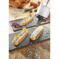 DE BUYER Ustensiles Pâtisserie|Coffret Le Tube Pro Piston à Pâtisserie + Recharges et Douilles