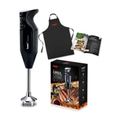 BAMIX Mixeur Plongeant|Coffret Mixeur Plongeant Barbecue Noir 18000 tr/mn