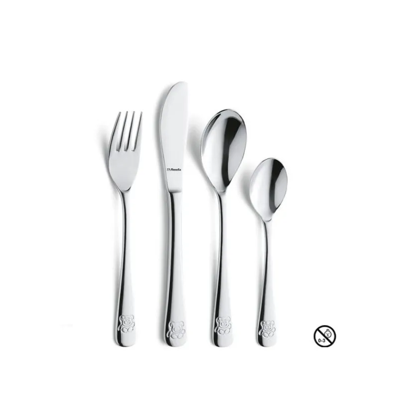 AMEFA Couverts|Coffret Ourson 4 Couverts Enfant