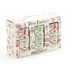 TERRE EXOTIQUE Marinade, Mélange Epices|Epices|Coffret Épices 3 Assortiments BBQ Party