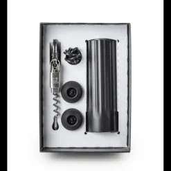 PEUGEOT Accessoires Vin|Coffret Pompe à Vin Electrique ABS + Tire-Bouchon Clavelin