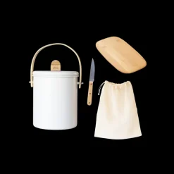 PEBBLY Planches À Découper|Sac En Tissu|Coffret Zéro Déchet 4 pièces