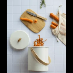 PEBBLY Planches À Découper|Sac En Tissu|Coffret Zéro Déchet 4 pièces