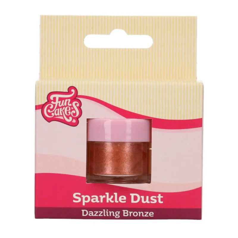 FUNCAKES Colorants Alimentaires|Colorant Alimentaire Bronze Cuivre Métallisé 3,5 g