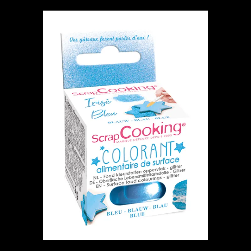 SCRAPCOOKING Colorants Alimentaires|Colorant Alimentaire de Surface Irisé Bleu 5 g