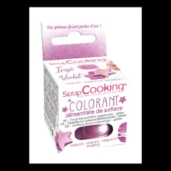 SCRAPCOOKING Colorants Alimentaires|Colorant Alimentaire de Surface Irisé Violet 5 g
