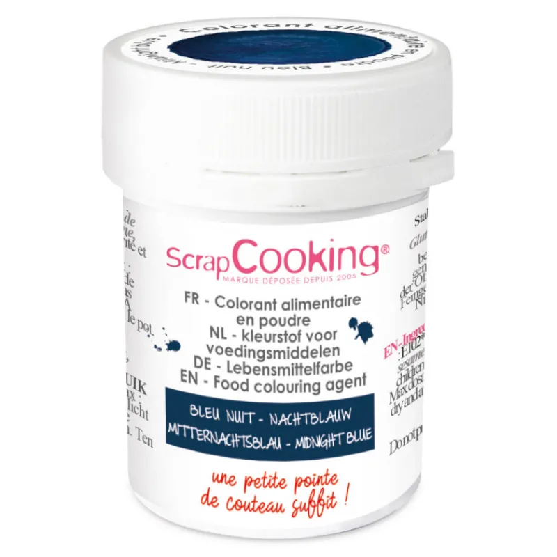 SCRAPCOOKING Colorants Alimentaires|Colorant Alimentaire en Poudre Bleu Nuit 5g