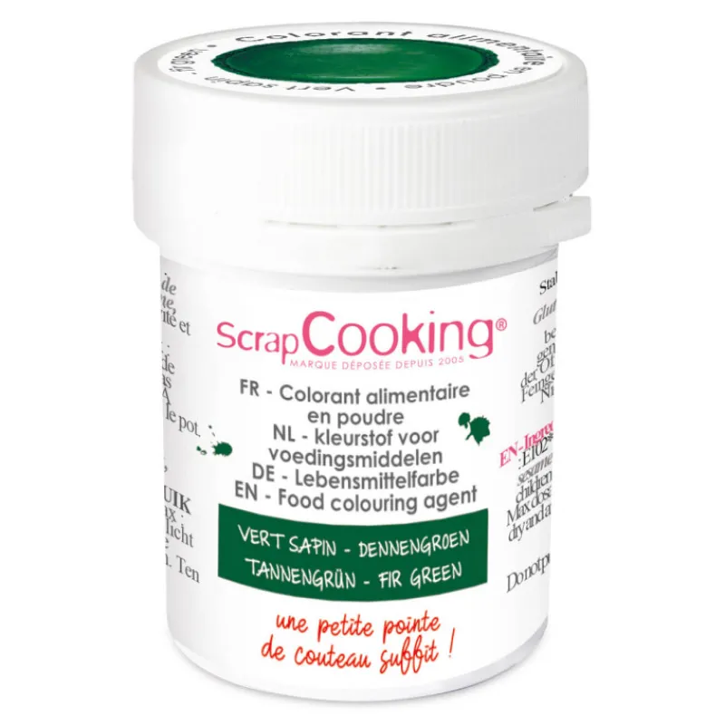 SCRAPCOOKING Colorants Alimentaires|Colorant Alimentaire en Poudre Vert Sapin 5g
