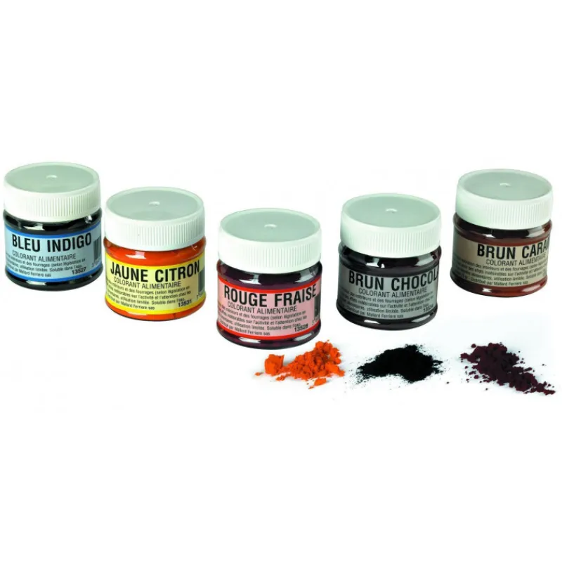 MALLARD FERRIERE Colorants Alimentaires|Colorant alimentaire Jaune Citron E102 Poudre Hydrosoluble 20g