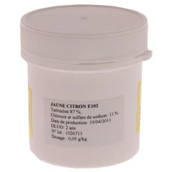 MALLARD FERRIERE Colorants Alimentaires|Colorant alimentaire Jaune Citron E102 Poudre Hydrosoluble 20g