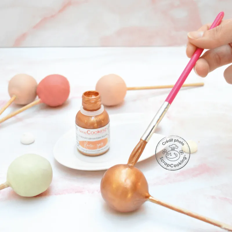 SCRAPCOOKING Colorants Alimentaires|Colorant Alimentaire Liquide Or Rose 20 g