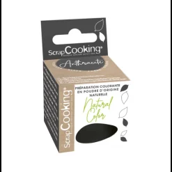 SCRAPCOOKING Colorants Alimentaires|Colorant Alimentaire Naturel en Poudre Noir Anthracite 3g