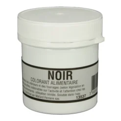 MALLARD FERRIERE Colorants Alimentaires|Colorant alimentaire Noir Charbon E153 Poudre Hydrosoluble 15g