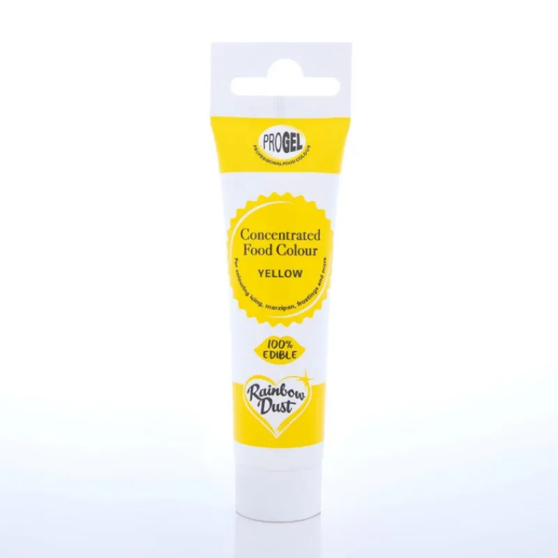 RAINBOW DUST Colorants Alimentaires|Colorant Alimentaire ProGel Jaune 25g