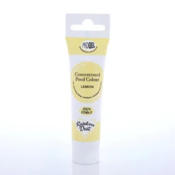 RAINBOW DUST Colorants Alimentaires|Colorant Alimentaire ProGel Jaune Citron 25g