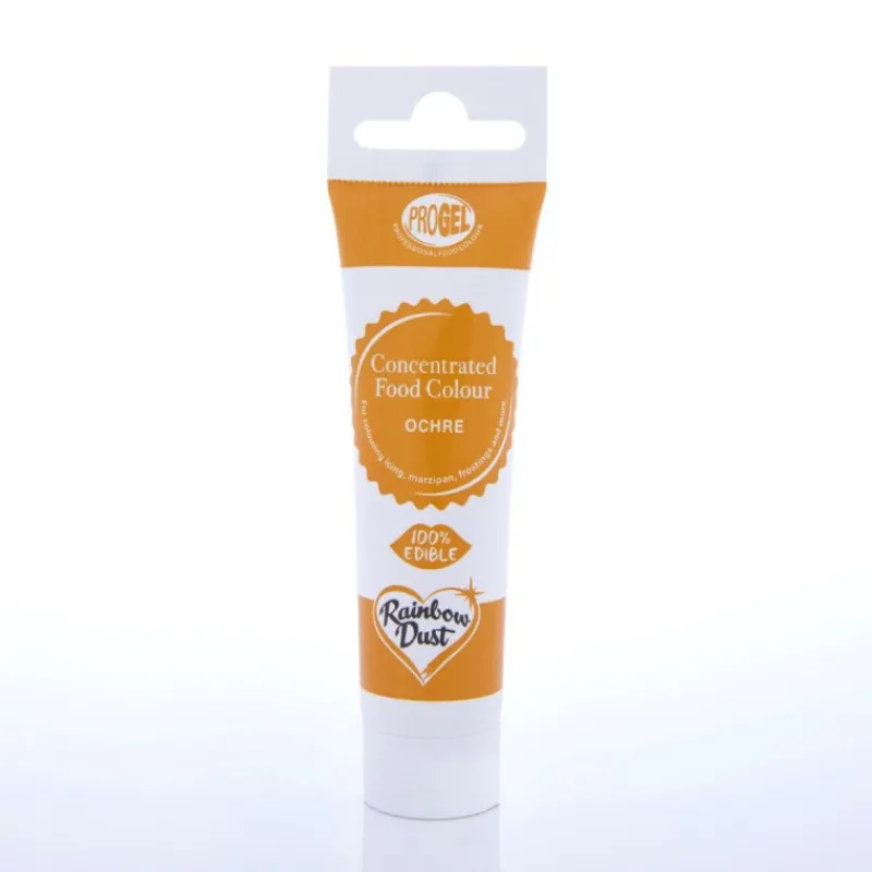 RAINBOW DUST Colorants Alimentaires|Colorant Alimentaire ProGel Ocre 25g