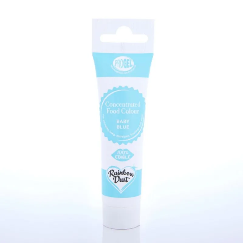 RAINBOW DUST Colorants Alimentaires|Colorant Alimentaire ProGel Bleu Clair 25g