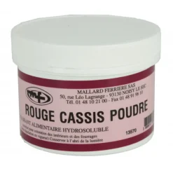 MALLARD FERRIERE Colorants Alimentaires|Colorant alimentaire Rouge Cassis E129/E133 Poudre Hydrosoluble 100g