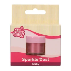 FUNCAKES Décoration Comestible|Colorant Alimentaire Ruby Métallisé 3,5 g