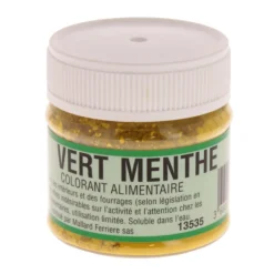 MALLARD FERRIERE Colorants Alimentaires|Colorant alimentaire Vert Menthe E102/E131 Poudre Hydrosoluble 20g