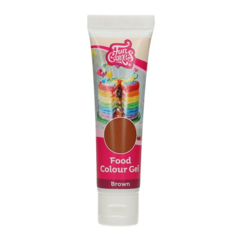 FUNCAKES Colorants Alimentaires|Colorant gel alimentaire Marron 30 g