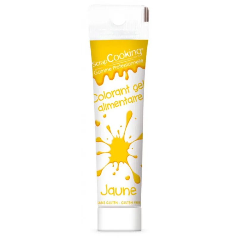 SCRAPCOOKING Colorants Alimentaires|Colorant Gel Alimentaire Jaune 20g