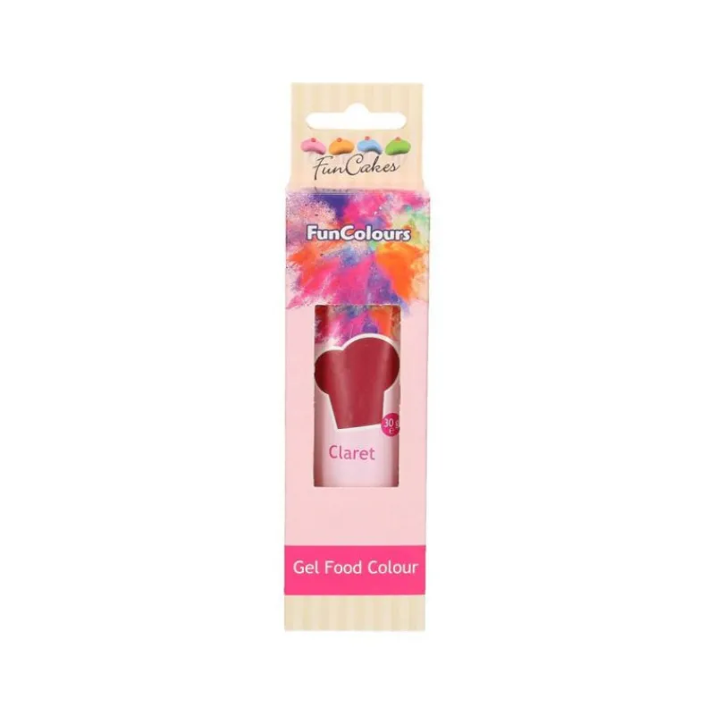 FUNCAKES Colorants Alimentaires|Colorant gel alimentaire Rouge bordeaux 30 g