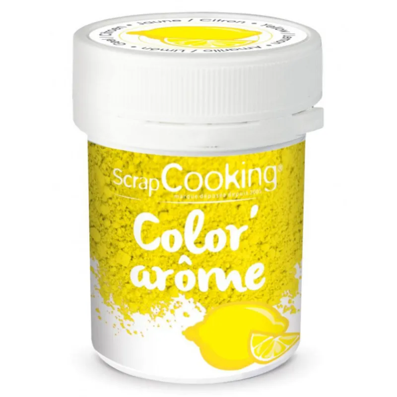 SCRAPCOOKING Colorants Alimentaires|Color'Arôme Jaune / Citron 10g