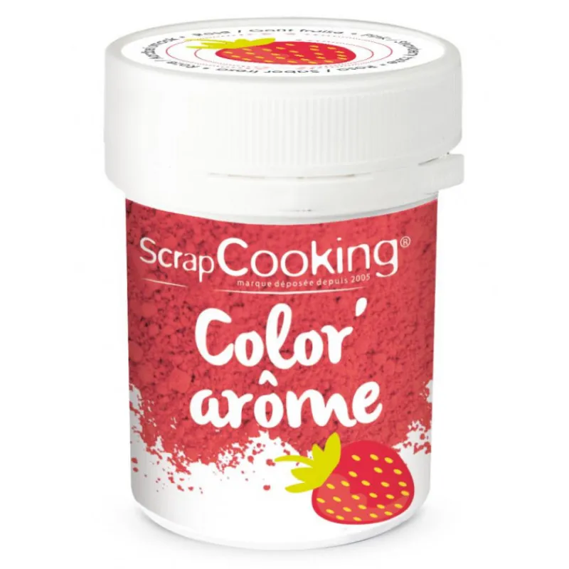 SCRAPCOOKING Arômes Alimentaires|Color'Arôme Rose / Fraise 10g
