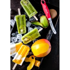 MICROPLANE Eplucheurs, Dénoyauteur|Économe à Lame Dentelée Specialty Rouge