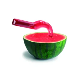 IBILI Coupe Fruits|Pince De Cuisine|Coupe Pastèque Plastique Rouge 22 cm