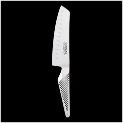 GLOBAL Couteau Japonais|Couperet à légumes lame alvéolée GS91 140 mm - lame courte