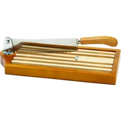 MALLARD FERRIERE Couteau À Pain|Couteau à pain sur socle bois verni 25 cm