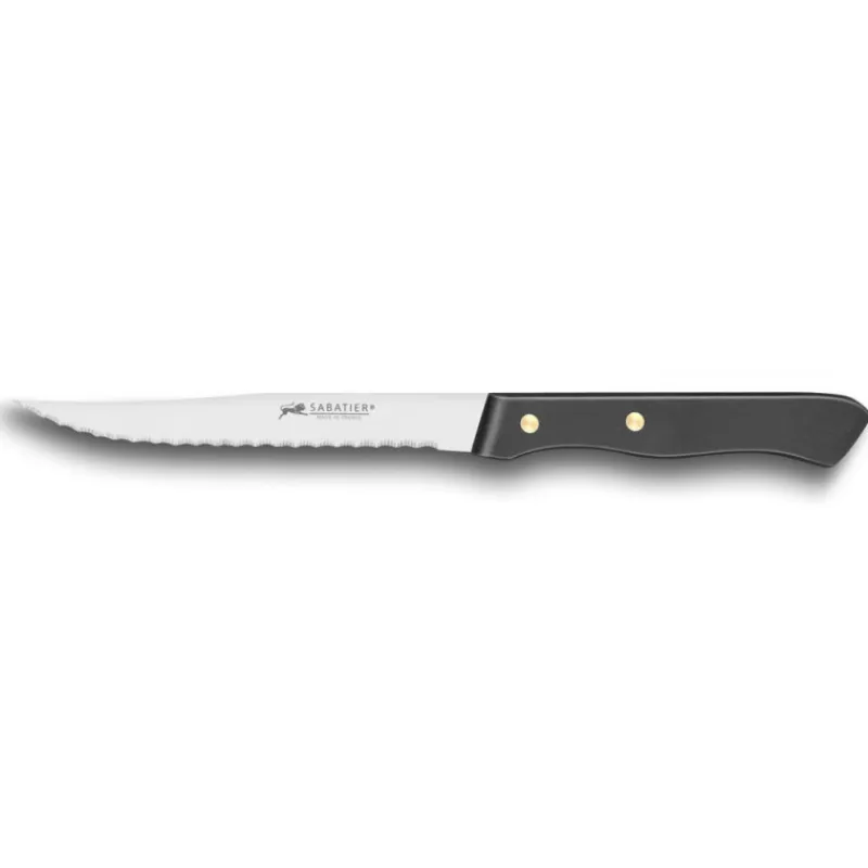 SABATIER Couverts|Couteau à Steak Cranté 11,5 cm Noir