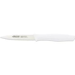 ARCOS Couteau D'office|Couteau d'Office Cranté Inox 10 cm Blanc NOVA