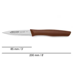 ARCOS Couteau D'office|Couteau d'Office Inox 8,5 cm Marron NOVA