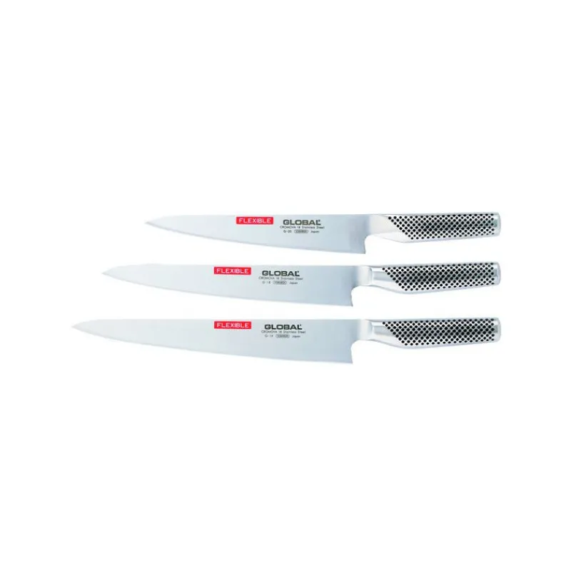 GLOBAL Couteau À Poisson|Couteau Japonais|Couteau Filet de poisson 27 cm - Lame large flexible