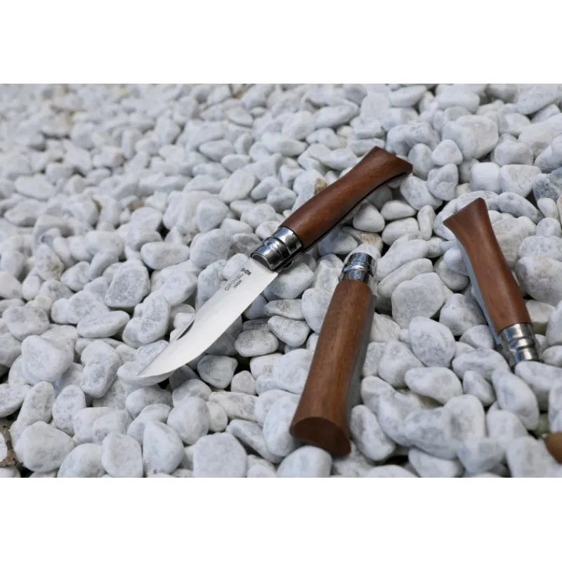 OPINEL Couverts|Couteau N°9 avec Manche en Noyer