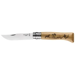 OPINEL Couverts|Couteau N°8 Gravure Chien Animalia