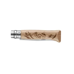 OPINEL Couverts|Couteau N°8 Gravure Ski Sport