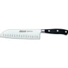 ARCOS Couteau Santoku|Couteau Santoku alvéolé en inox 18 cm RIVIERA noir