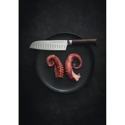 OPINEL Couteau Santoku|Couteau Santoku Alvéolé Les Forgés 1890