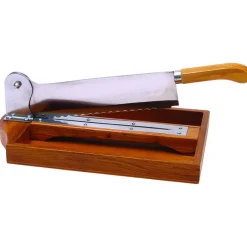 MALLARD FERRIERE Couteau À Pain|Couteau sur socle en bois verni de 35 cm