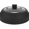 MASTRAD Couvercle De Cuisson|Couvercle Cloche Pliable Noir en Silicone 27 cm